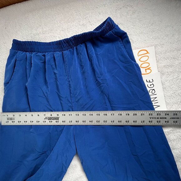 Vintage Saint Germain Paris Women Blue Embroidered Jacket Pants Two-Piece Set XL - Picture 15 of 16